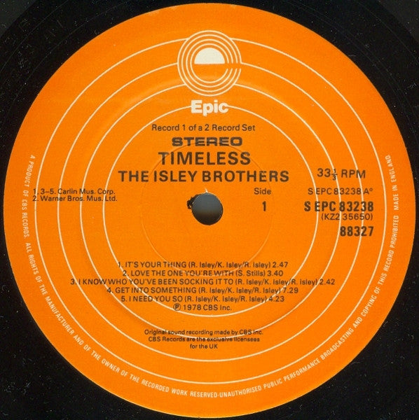 The Isley Brothers : Timeless (2xLP, Comp)