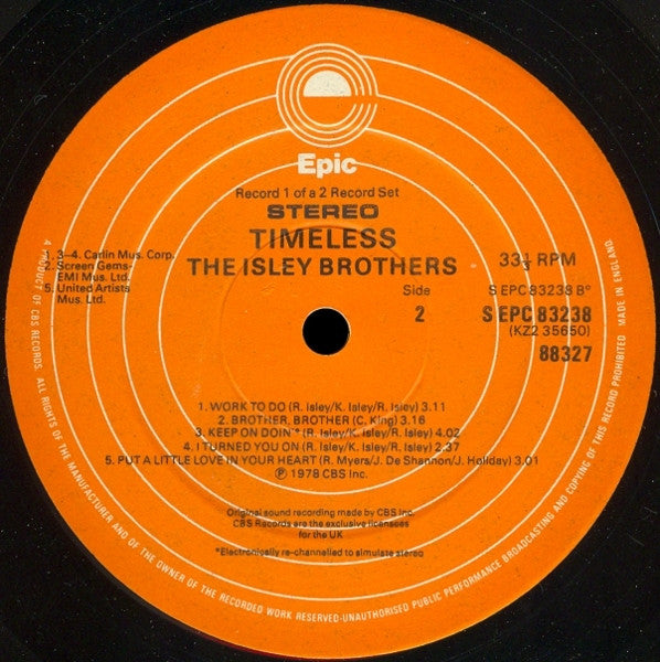 The Isley Brothers : Timeless (2xLP, Comp)