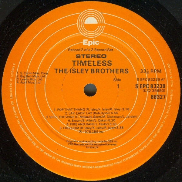 The Isley Brothers : Timeless (2xLP, Comp)
