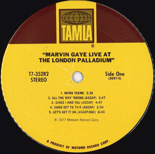 Marvin Gaye : Live At The London Palladium (2xLP, Album, Mon)