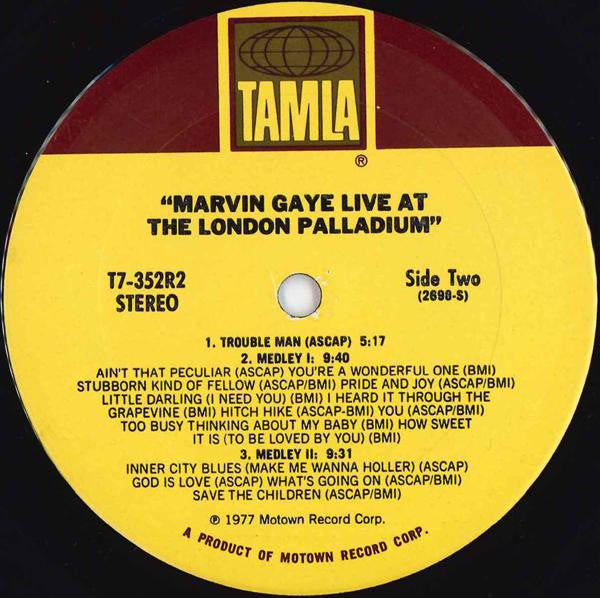 Marvin Gaye : Live At The London Palladium (2xLP, Album, Mon)