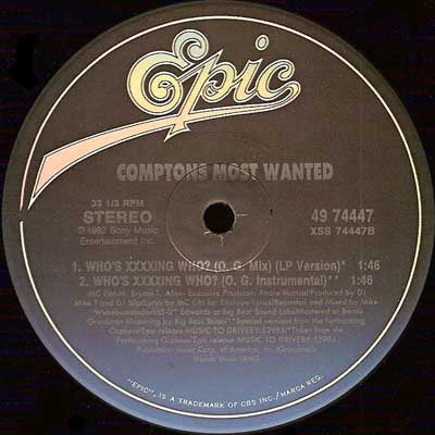 Comptons Most Wanted* : Hood Took Me Under (12", Single)