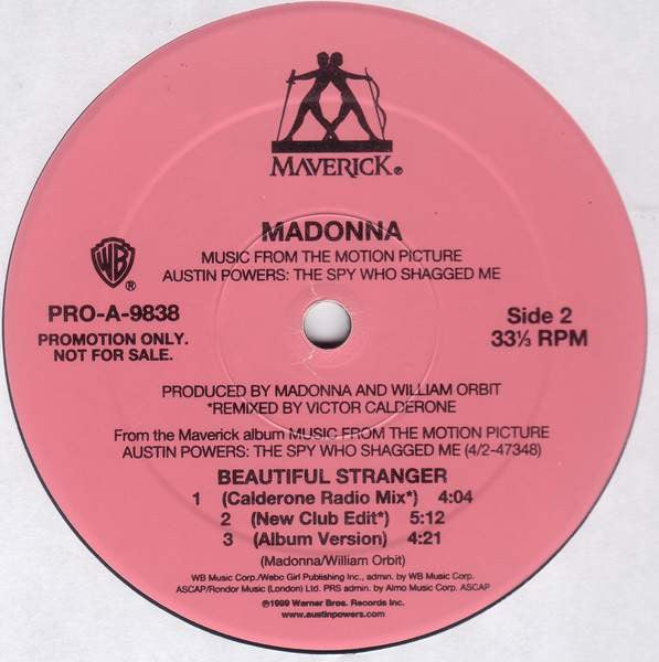 Madonna : Beautiful Stranger (12", Promo)