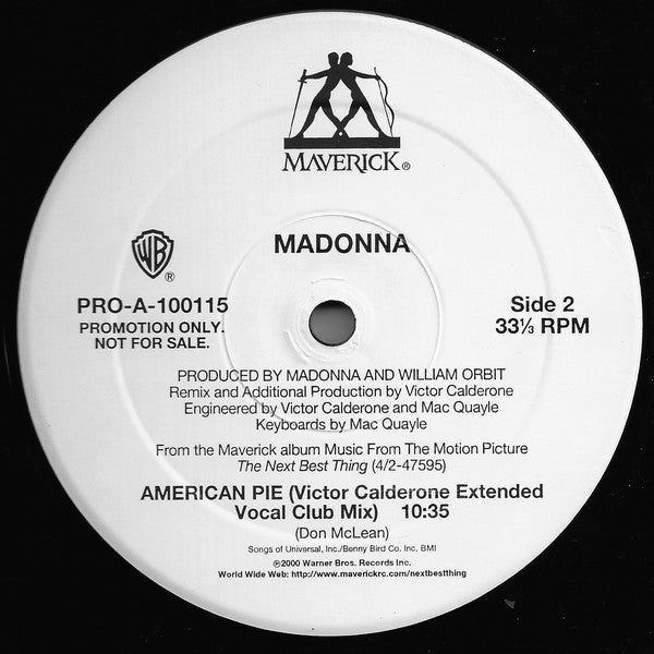 Madonna : American Pie (12", Promo)