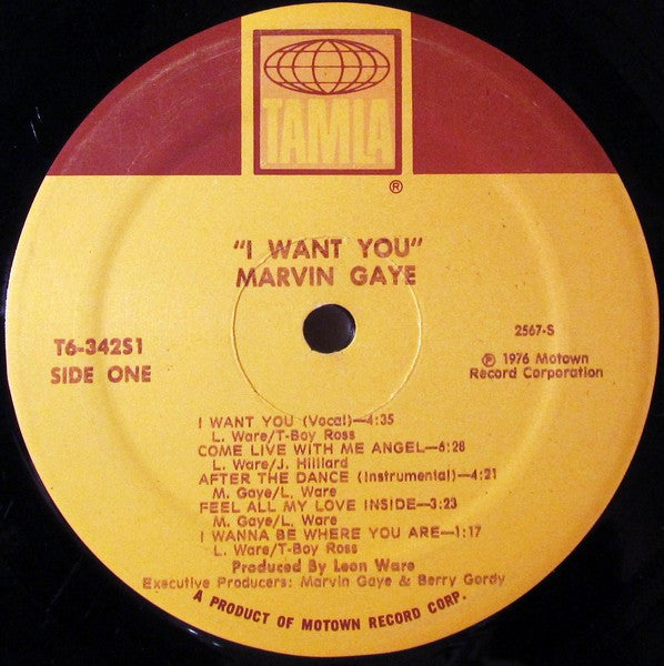 Marvin Gaye : I Want You (LP, Album, RE, Mon)
