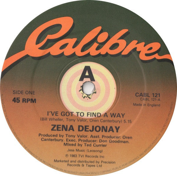 Zena Dejonay : I've Got To Find A Way (12")