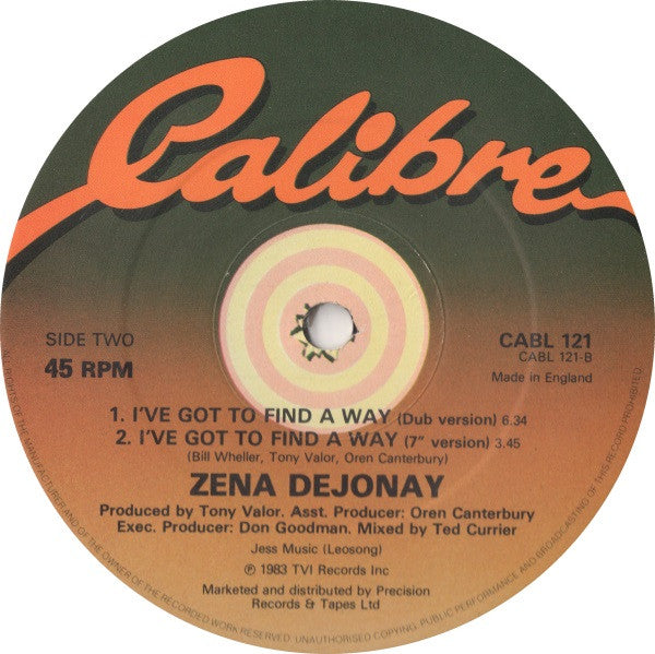Zena Dejonay : I've Got To Find A Way (12")