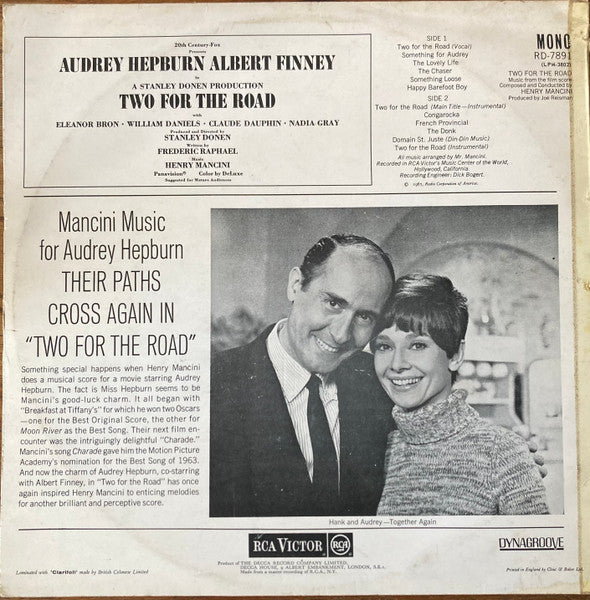 Henry Mancini : Two For The Road (LP, Album, Mono)
