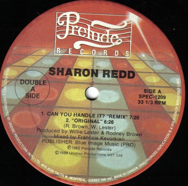 Sharon Redd : Can You Handle It / In The Name Of Love  (12")