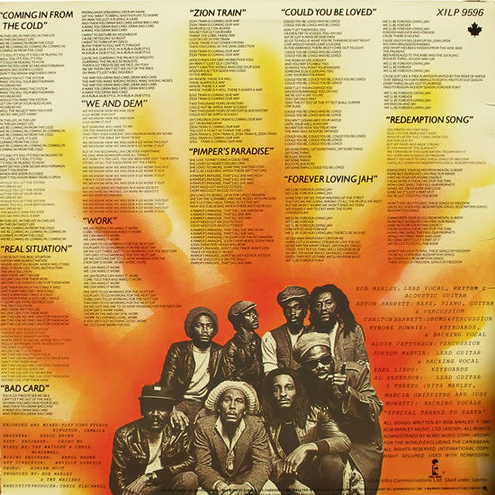 Bob Marley & The Wailers : Uprising (LP, Album)