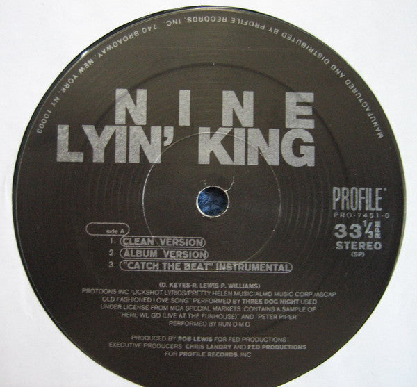 Nine : Lyin' King (12", Single)