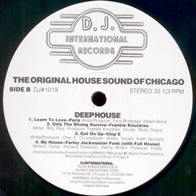 Various : The Original House Sound Of Chicago: Deep House Vol. One (LP, Comp)