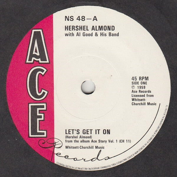Hershel Almond With Al Good & His Band : Let's Get It On   (7", RE)