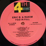 Eric B. & Rakim : Paid In Full (LP, Album, RE)