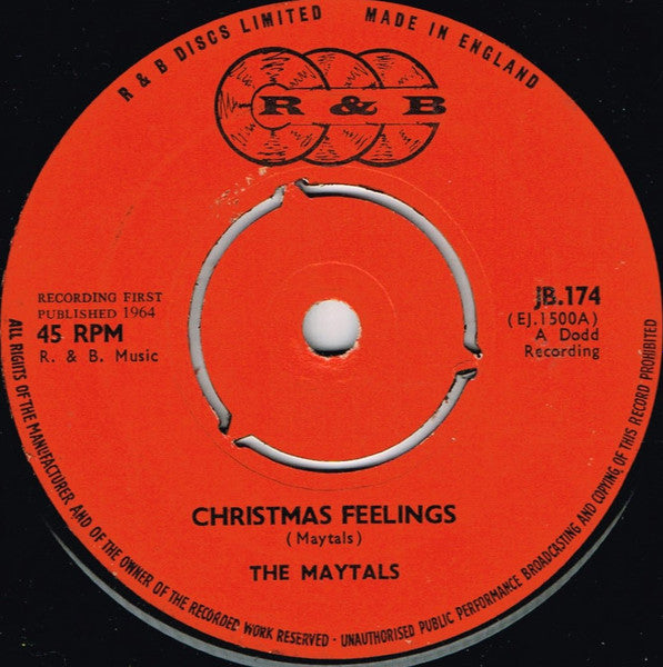 The Maytals : Christmas Feelings / Let's Kiss (7")