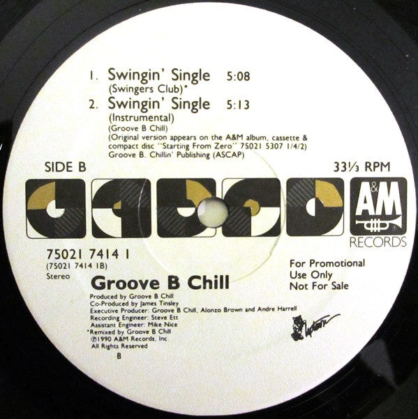 Groove B Chill : Swingin' Single (12", Promo)