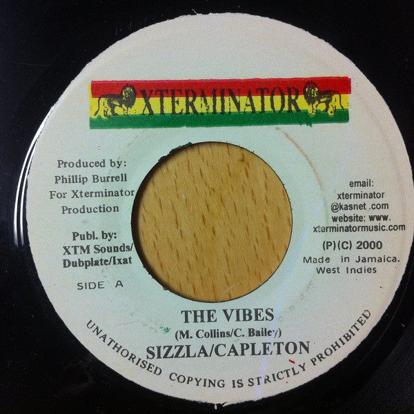 Sizzla / Capleton : The Vibes / Be I Strong (7")