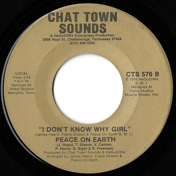 P.O.E. (3)* : Love Foundation / I Don't Know Why Girl (7")