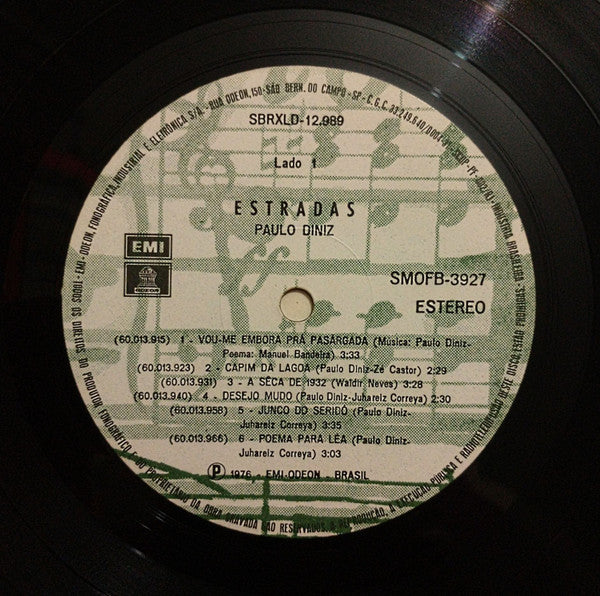Paulo Diniz : Estradas (LP, Album)