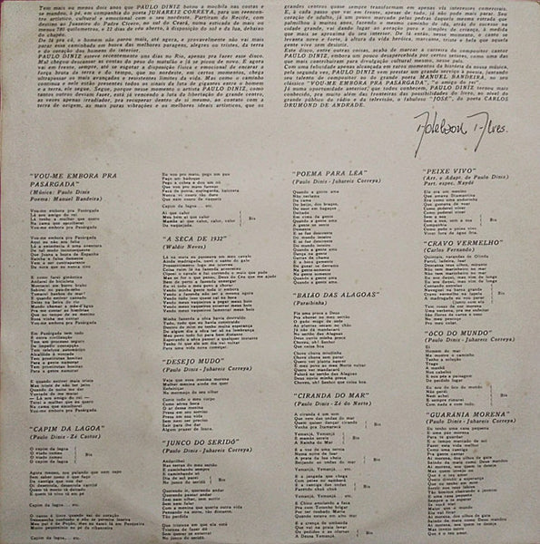 Paulo Diniz : Estradas (LP, Album)