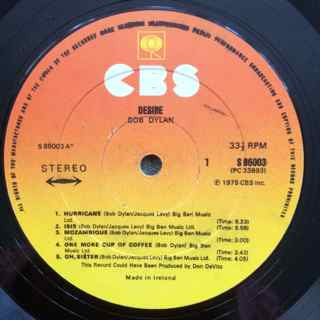 Bob Dylan : Desire (LP, Album)