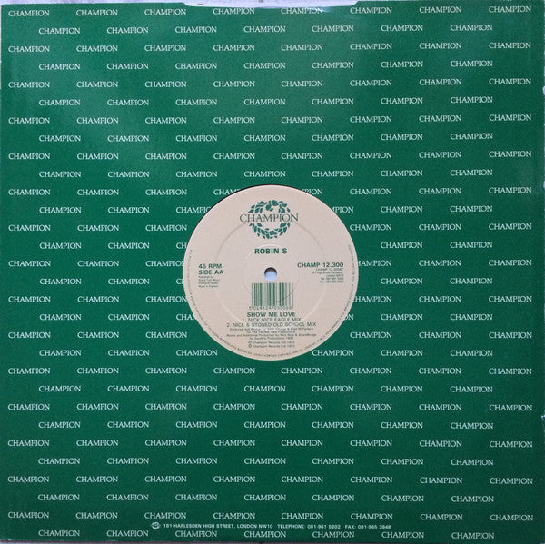 Robin S. : Show Me Love (12")