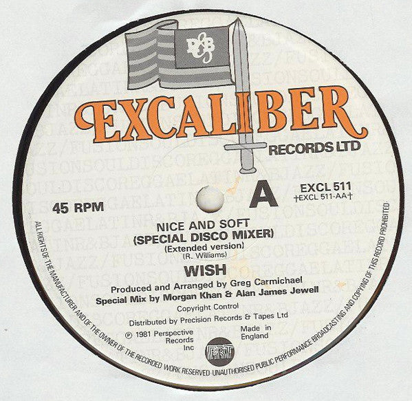 Wish (3) Featuring La-Rita Gaskin : Nice And Soft (12")