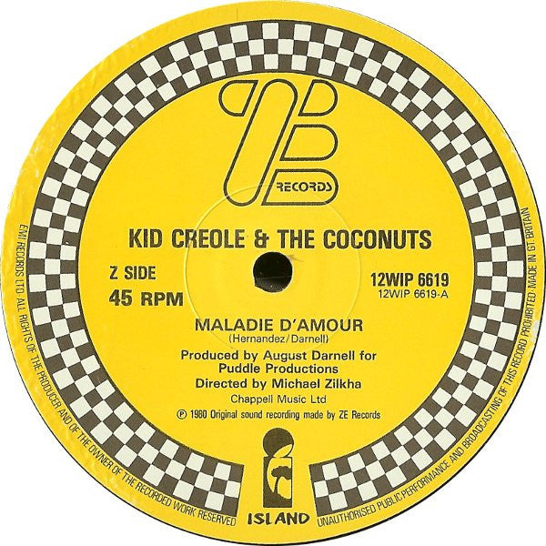 Kid Creole & The Coconuts* : Maladie D'amour (12")