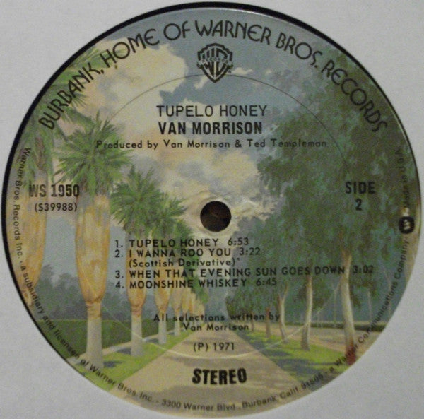 Van Morrison : Tupelo Honey (LP, Album, RE, Ter)