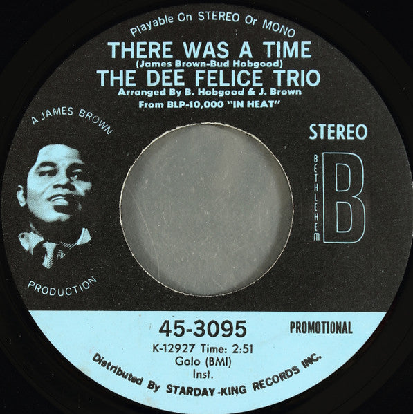 Dee Felice Trio : There Was A Time (7", Promo)