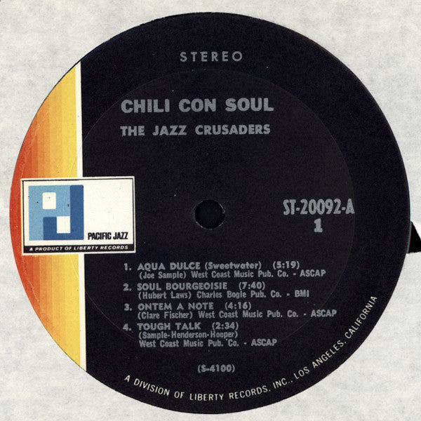 The Jazz Crusaders* : Chile Con Soul (LP, Album)