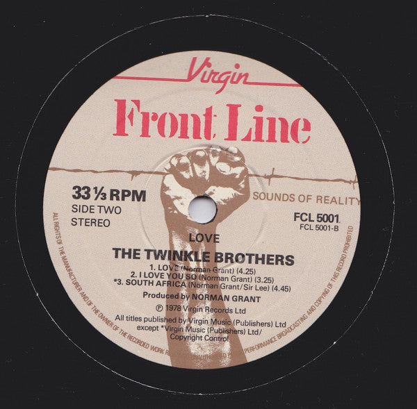 Twinkle Brothers : Love (10", MiniAlbum)