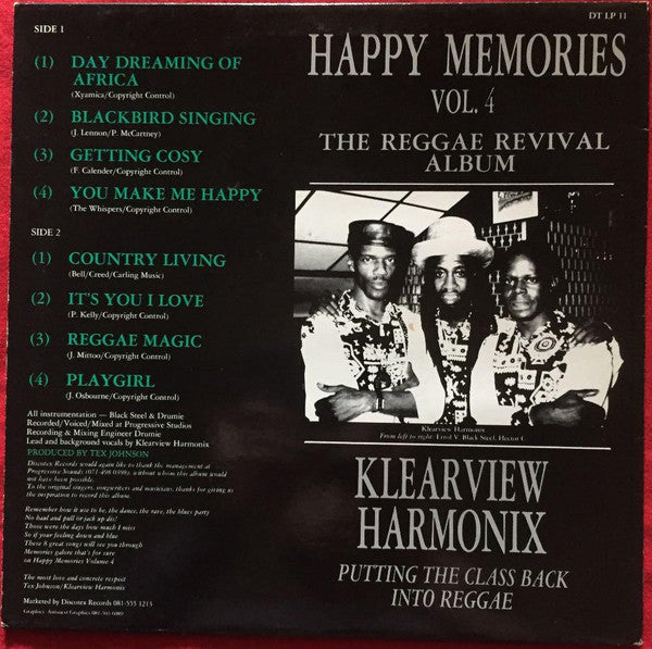 Klearview Harmonix : Happy Memories Vol 4  (LP, Album)