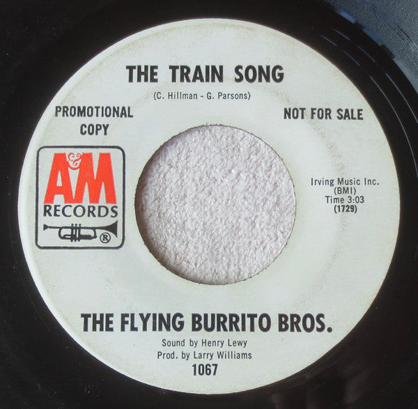 The Flying Burrito Bros : The Train Song / Hot Burrito #1 (7", Single, Promo)