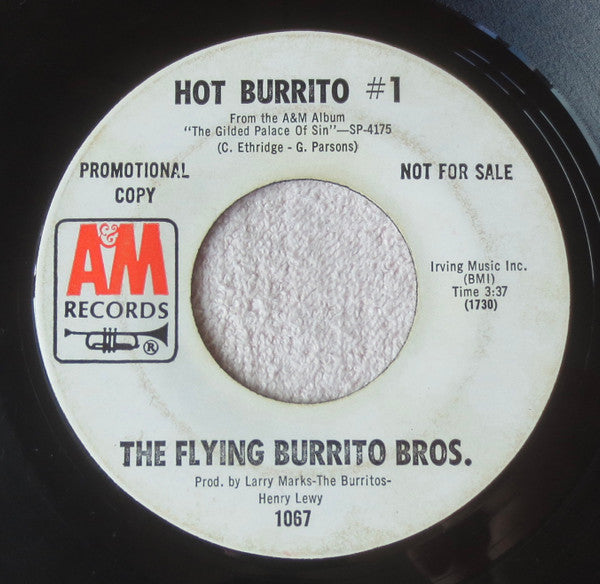 The Flying Burrito Bros : The Train Song / Hot Burrito #1 (7", Single, Promo)
