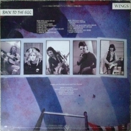 Wings (2) : Back To The Egg (LP, Album, Ter)