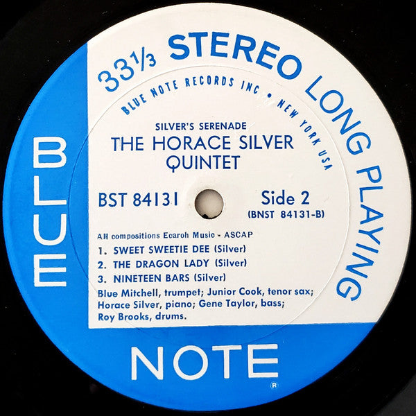 The Horace Silver Quintet : Silver's Serenade (LP, Album)