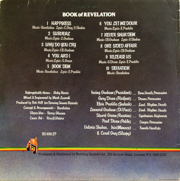 Revelation (8) : Book Of Revelation (LP, Album, Cle)