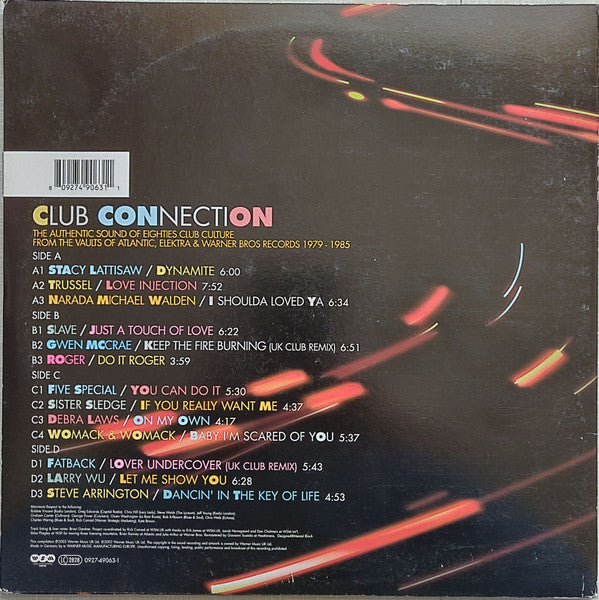 Various : Club Connection (The Authentic Sounds Of Eighties Club Culture From The Vaults Of Atlantic, Elektra & Warner Bros Records 1979-1985) (2xLP, Comp)