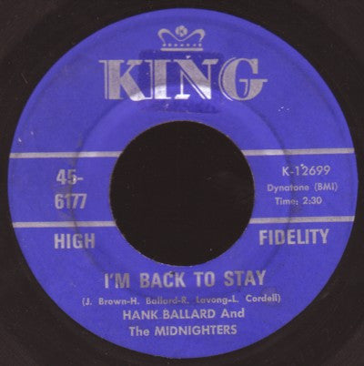 Hank Ballard & The Midnighters : I'm Back To Stay / Come On Wit It (7")