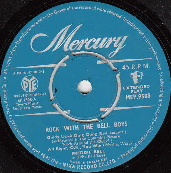 Freddie Bell And The Bell Boys* : Rock With The Bell Boys (7", EP)