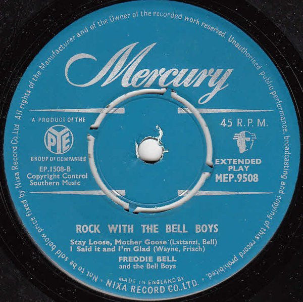 Freddie Bell And The Bell Boys* : Rock With The Bell Boys (7", EP)