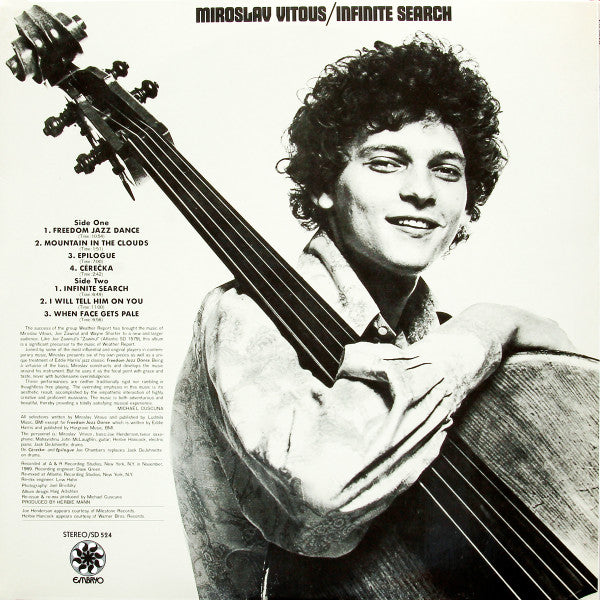 Miroslav Vitous : Infinite Search (LP, Album, RE, Gat)