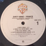 Prince : Dirty Mind (LP, Album, Eur)