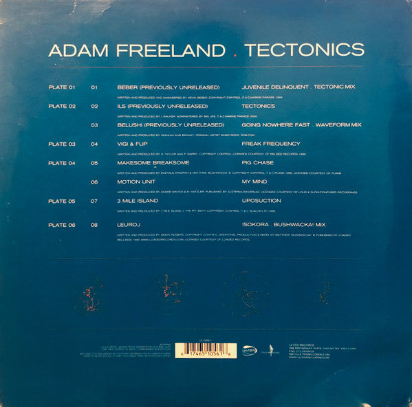 Adam Freeland : Tectonics (3xLP, Comp)