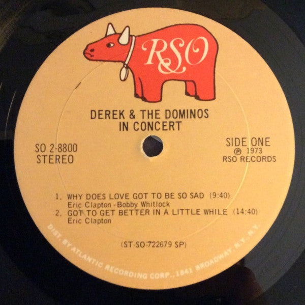 Derek & The Dominos : In Concert (2xLP, Album, SP )