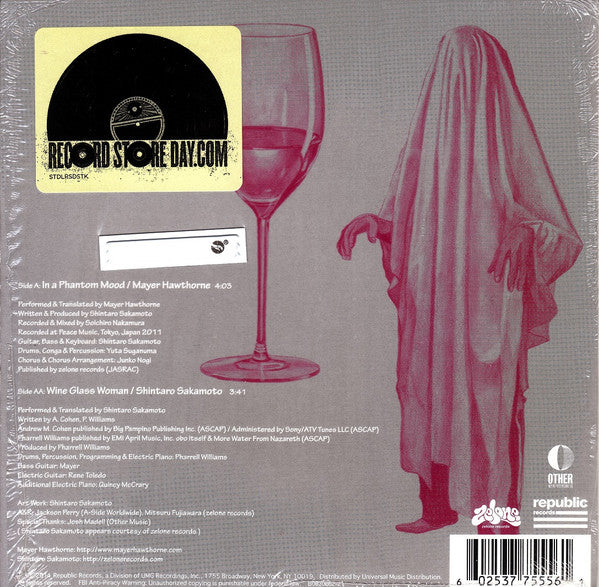 Mayer Hawthorne / Shintaro Sakamoto : In A Phantom Mood / Wine Glass Woman (7", Single)