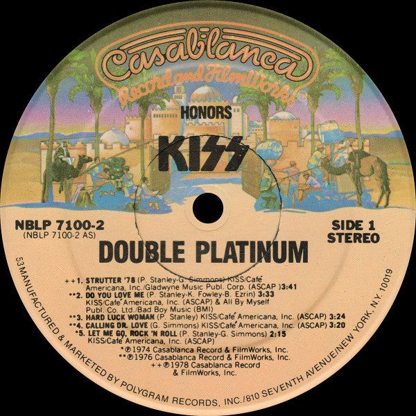 Kiss : Double Platinum (2xLP, Comp, RE, Non)
