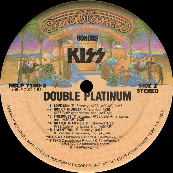 Kiss : Double Platinum (2xLP, Comp, RE, Non)