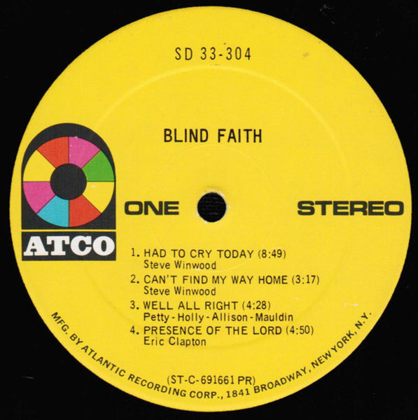 Blind Faith (2) : Blind Faith (LP, Album, Pre)